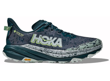 Zapatilla Hoka Speedgoat 6 GTX Gris/Verde Mar