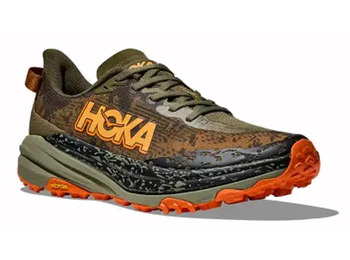 Zapatilla Hoka Speedgoat 6 Wide Oliva/Naranja