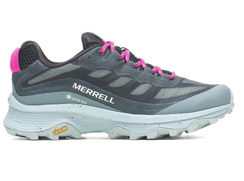 Zapatilla Merrell Moab Speed GTX W Negro/Gris/Fucsia