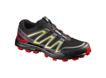 Zapatilla Salomon Speedtrak Negro/Amarillo/Rojo