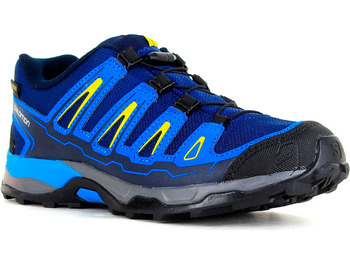 Zapatillas Salomon X Ultra GTX J Marino/Azul/Amarillo