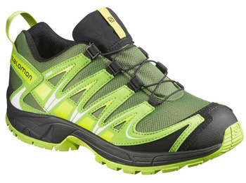 Zapatillas Salomon XA PRO 3D CS WP J Verde/Lima/Negro