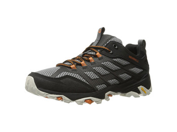 Zapato Merrell Moab Fst Negro/Gris/Naranja