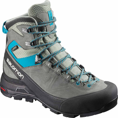 Bota Salomon X Alp MTN GTX W Gris/Azul