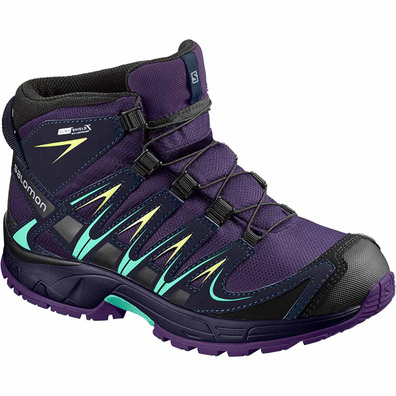 Bota Salomon XA PRO 3D MID CSWP K Morado/Turquesa