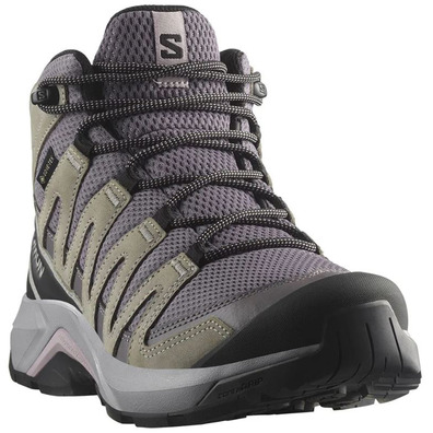 Bota Salomon X-Adventure Recon W Mid GTX Gris