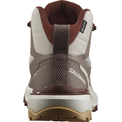 Bota Salomon X Ultra 360 Edge Mid GTX W Marrón/Beige/Blanco