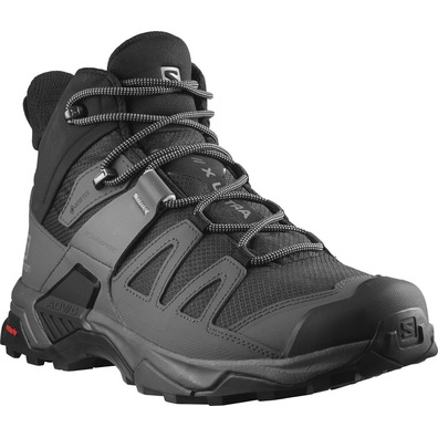 Bota Salomon X Ultra 4 Mid Wide GTX Gris/Negro