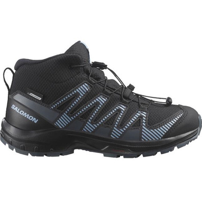 Bota Salomon Xa Pro V8 Mid CSWP J Negro/Azul