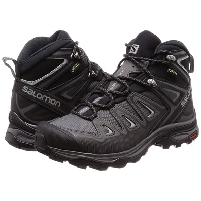 Botas Salomon X Ultra 3 Mid GTX W Negro/Gris