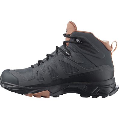 Botas Salomon X Ultra 4 Mid Wide GTX W Gris/Rosa