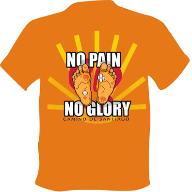 Camiseta No Pain No Glory Naranja