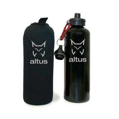 Cantimplora Altus con funda 1 L Negro