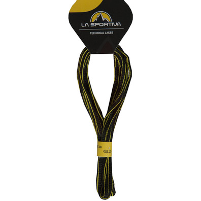 Cordones La Sportiva Mountain Runing 107 cm. Negro-Verde