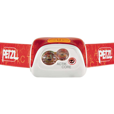 Frontal Petzl Actik Core Rojo