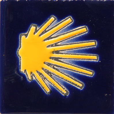 Imán cerámica estrella Camino 7x7 cm