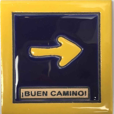 Imán Flecha Buen Camino 7x7 cm