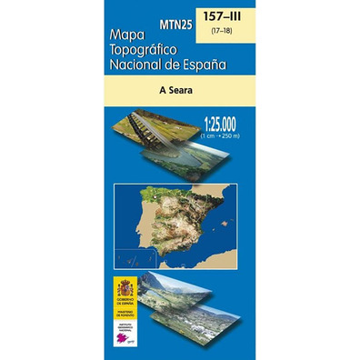 Mapa A Seara Caurel 157-3 IGN 1:25.000