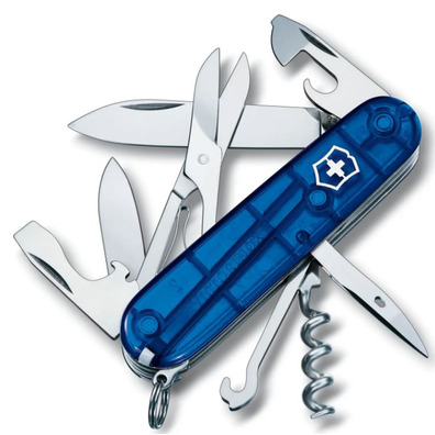 Navaja Victorinox Climber 14 usos 91 mm Azul Translúcido