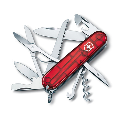 Navaja Victorinox Huntsman 15 usos 91 mm Rojo translúcido