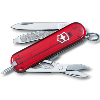 Navaja Victorinox Signature 8 usos Rojo Translúcido