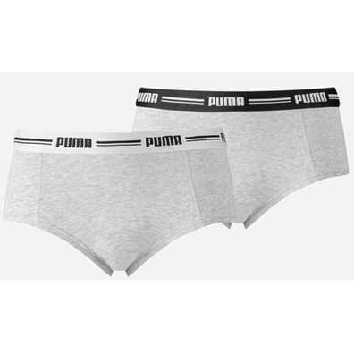 Pack 2 Mini Shorts Puma Gris