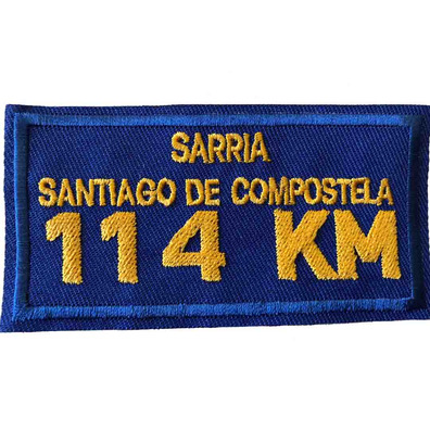 Parche bordado Sarria-Santiago 114 KM