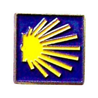 Pin Estrella Amarilla del Camino Metal