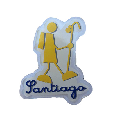 Pin Metacrilato Peregrino Camino de Santiago