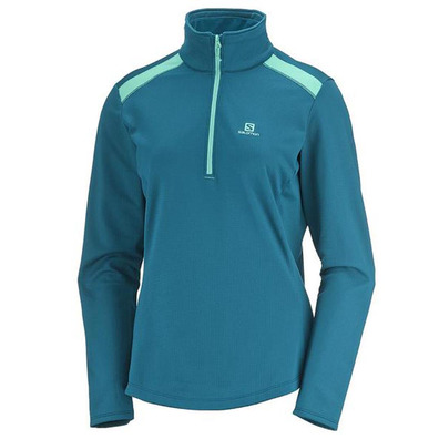 Pullover Salomon Discovery LT HZ W Turquesa