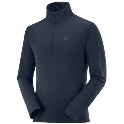 Pullover Salomon Outrack Half Zip Azul Oscuro