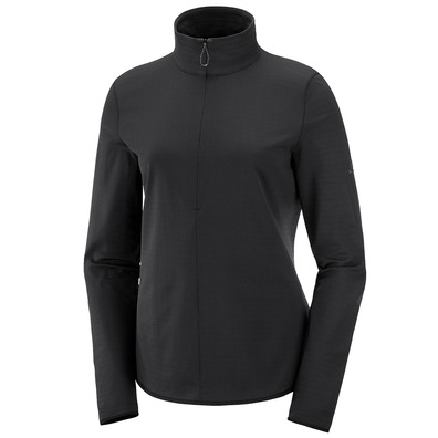 Pullover Salomon Outrack Half Zip W Negro