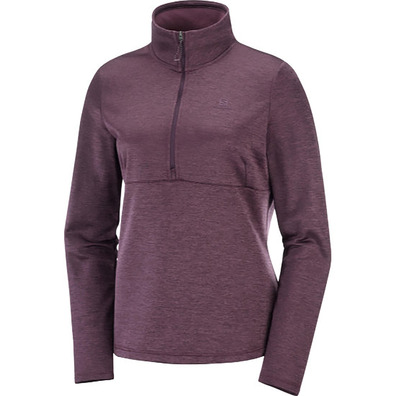 Pullover Salomon Transition HZ W Granate