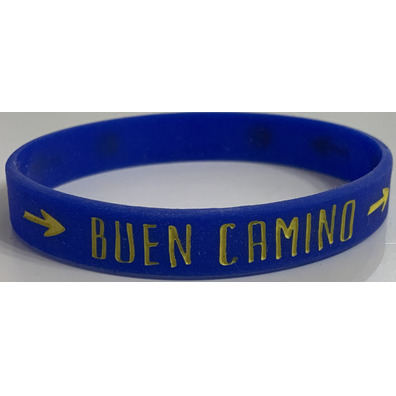 Pulsera Silicona Buen Camino Flechas y Estrellas Pequeñas