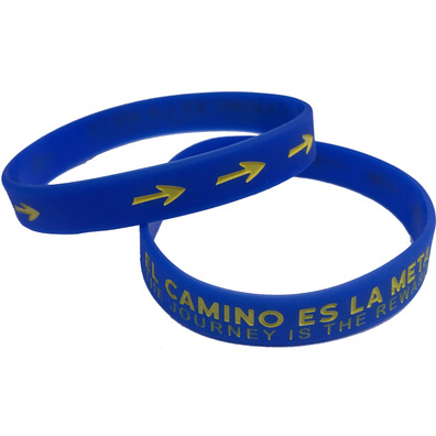 Pulsera silicona El Camino es la meta Español-Inglés