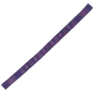 Pulsera tela Año Santo Morado-Rosa