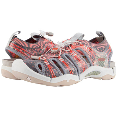 Sandalia Keen Evofit One W Rojo/Gris