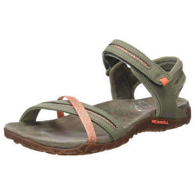 Sandalia Merrell Terran Cross II Beige/Coral