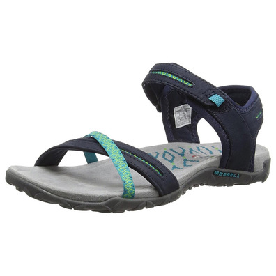 Sandalia Merrell Terran Cross II Marino/Turquesa