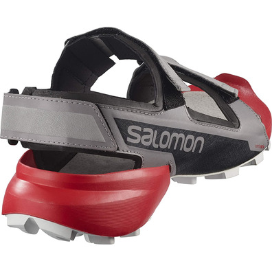 Sandalia Salomon Speedcros Gris/Rojo