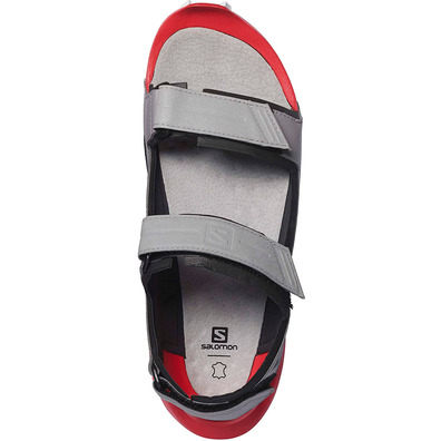 Sandalia Salomon Speedcros Gris/Rojo