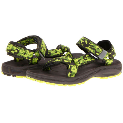 Sandalia Teva Hurricane 2 Bebé Verde/Negro