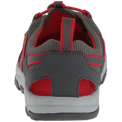 Sandalia Teva Manatee Kid Gris/Rojo