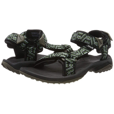 Sandalia Teva Terra Fi Lite Negro/Verde