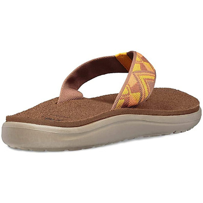 Sandalia Teva Voya W Flip Amarillo/Marrón