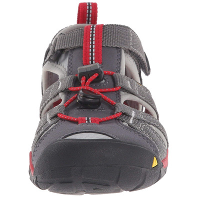 Sandalias Keen Seacamp II CNX Tots Gris/Rojo