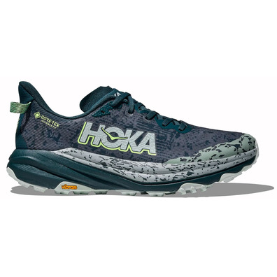 Zapatilla Hoka Speedgoat 6 GTX Gris/Verde Mar