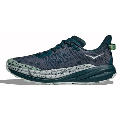 Zapatilla Hoka Speedgoat 6 GTX Gris/Verde Mar