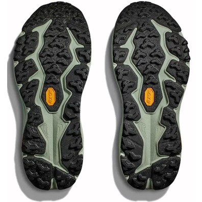 Zapatilla Hoka Speedgoat 6 W Gris/Verde/Amarillo