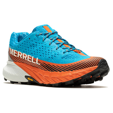 Zapatilla Merrell Agility Peak 5 Azul/Naranja